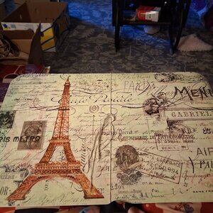 5 PARIS PLACEMATSfinal price pls no more discounts struggling  diaabled mama
